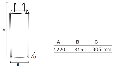 Serie INOX W 2000 dimensiones 2020